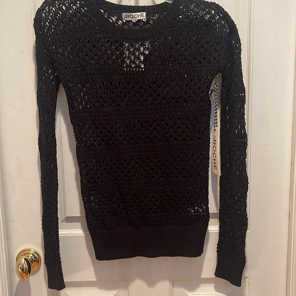 St. Roche black sweater NWT